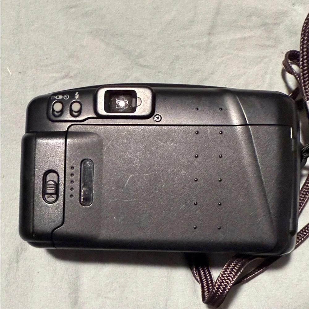 FUJIFILM DISCOVERY 290 ZOOM DATE PHOTO CAMERA W/ SHOULDER STRAP & SAMSONITE CASE